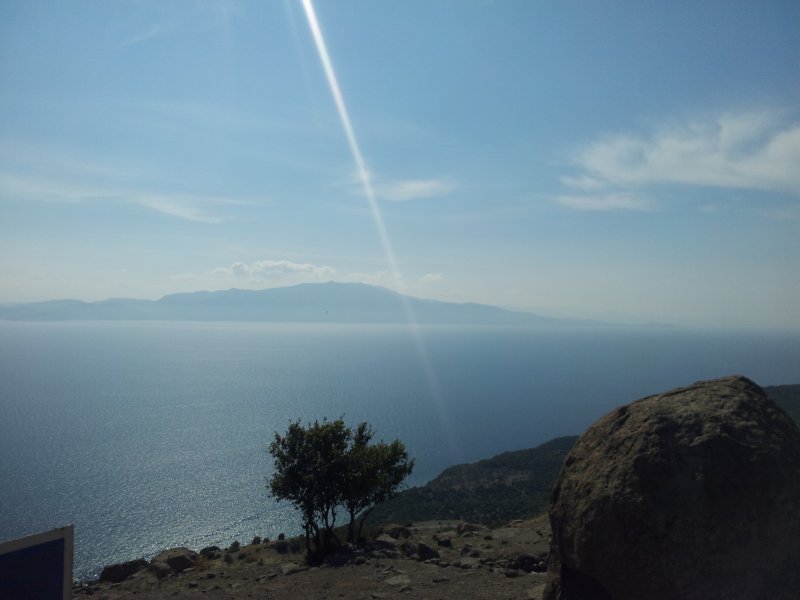 Behramkale'den /Assos) Midilli adası